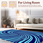 Swirling Infinite Spiral Pattern Rug