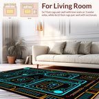 Futuristic Circuit Board Design Rug