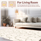 Line Art Organic Abstract Pattern Rug