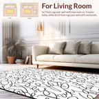 Abstract Script Pattern Design Rug