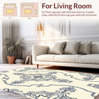 Cream And Grey Intricate Filigree Pattern Rug