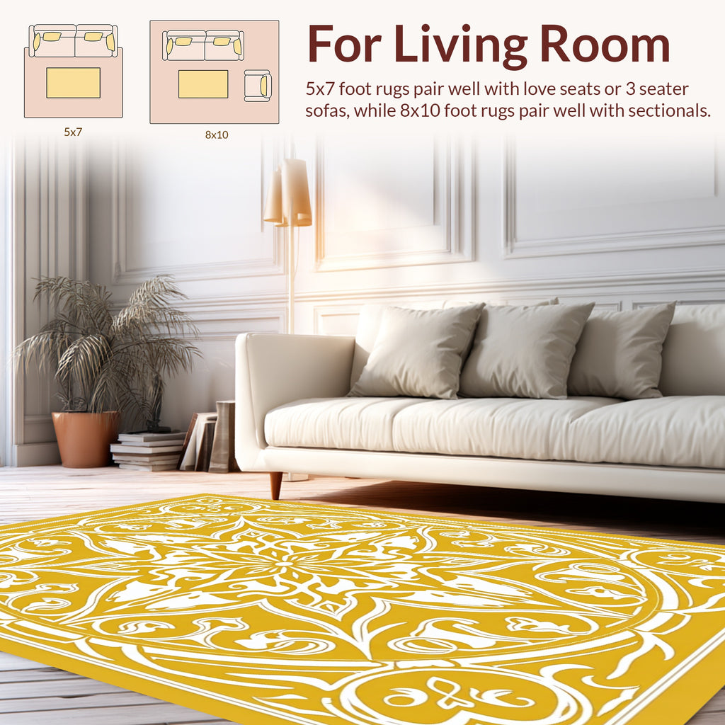 Global Floral Sunburst Medallion Rug