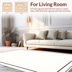 Classic Black and White Border Design Rug