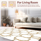 Organic Interlocking Geometric Pattern Rug