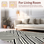 Abstract Geometric Lines Design Rug