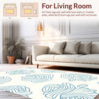 Abstract Swirls And Lines Design Rug