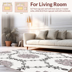 Damask Floral Diamond Pattern Rug