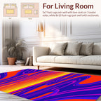 Vibrant Swirling Abstract Pattern Rug