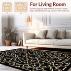 Art Nouveau Floral Vines Pattern Rug
