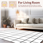 Abstract Geometric Square Pattern Rug