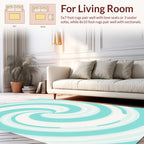 Cool Swirling Lines Pattern Rug