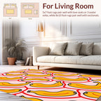Bold Banana Patterned Pink Rug