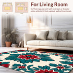 Rich Floral Pattern Design Rug