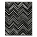 Monochromatic Slate Chevron Lines Rug
