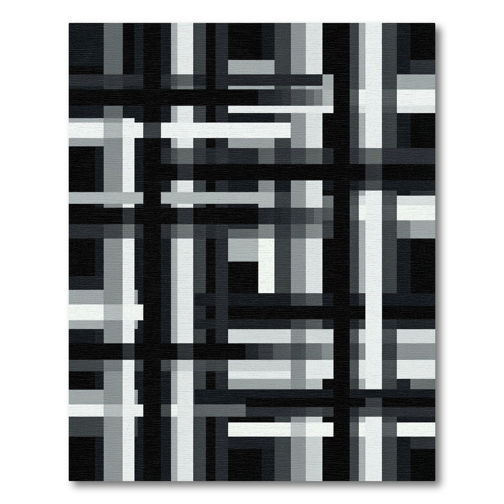 Monochromatic Intersection Grid Plaid Rug