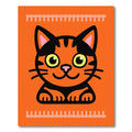 Cute Orange Tabby Cat Face Rug