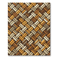 Earthy Woven Herringbone Stripes Rug