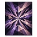Amethyst Geometric Starburst Prism Rug
