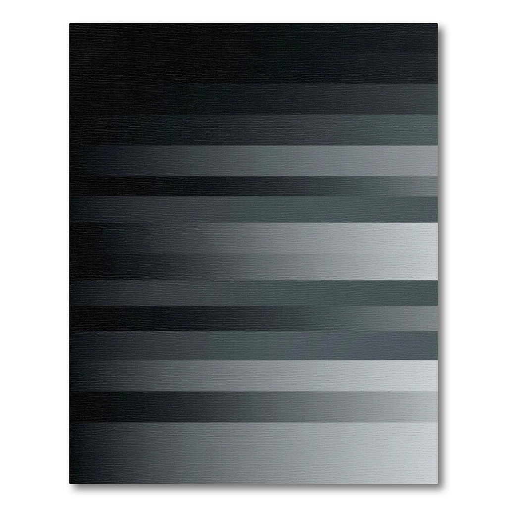 Gray Horizontal Gradient Stripe Rug