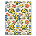 Yellow Blue Coral Daisy Meadow Rug