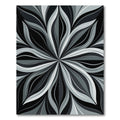 Monochrome Gray Organic Swirl Rug