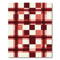 Red Checkerboard Plaid Harmony Rug