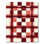 Red Checkerboard Plaid Harmony Rug
