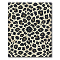 Radial Leopard Spot Animal Print Rug