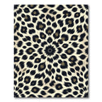 Radial Leopard Spot Animal Print Rug