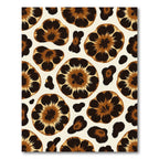 Brown Tan Feline Spots Rug