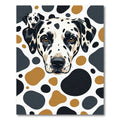 Dalmatian Spot Watercolor Black Ochre Rug