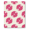 Large Magenta Polka Dot Circles Rug