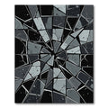 Monochromatic Shattered Glass Geometric Area Rug