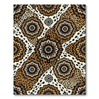 Leopard Animal Spot Floral Mandala Rug