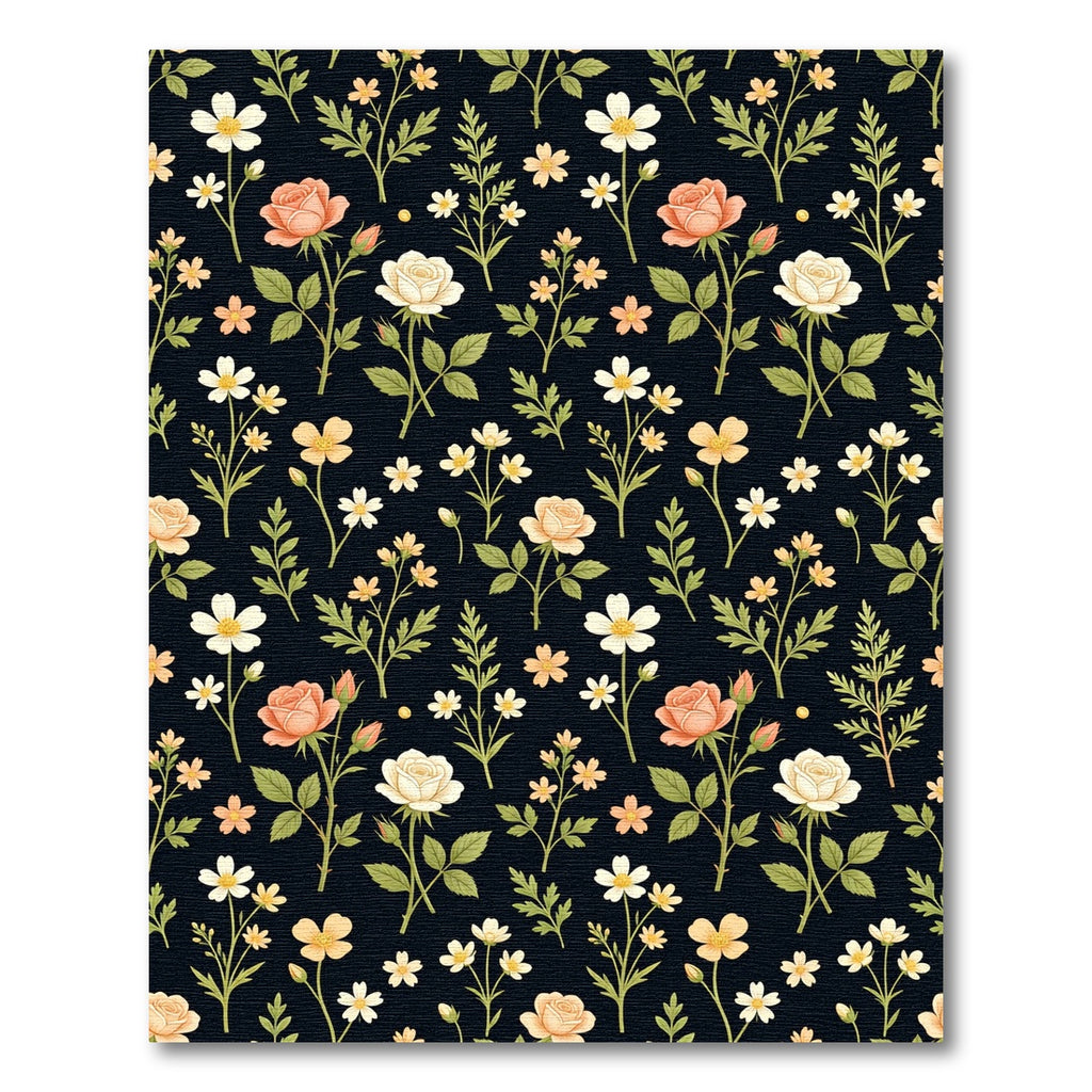 Pale Peach Cream Rose Garden Rug