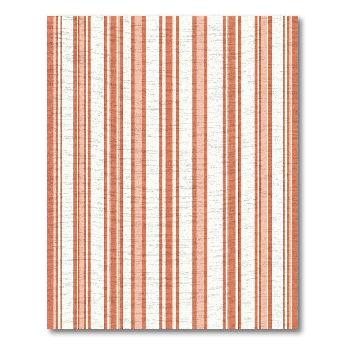Terracotta Wide Vertical Stripe Rug