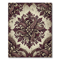 Rich Burgundy Paisley Medallion Rug