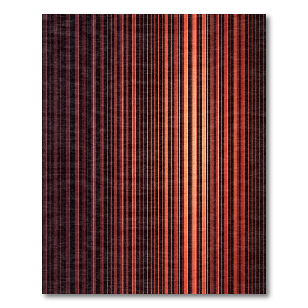 Warm Amber Vertical Stripe Rug