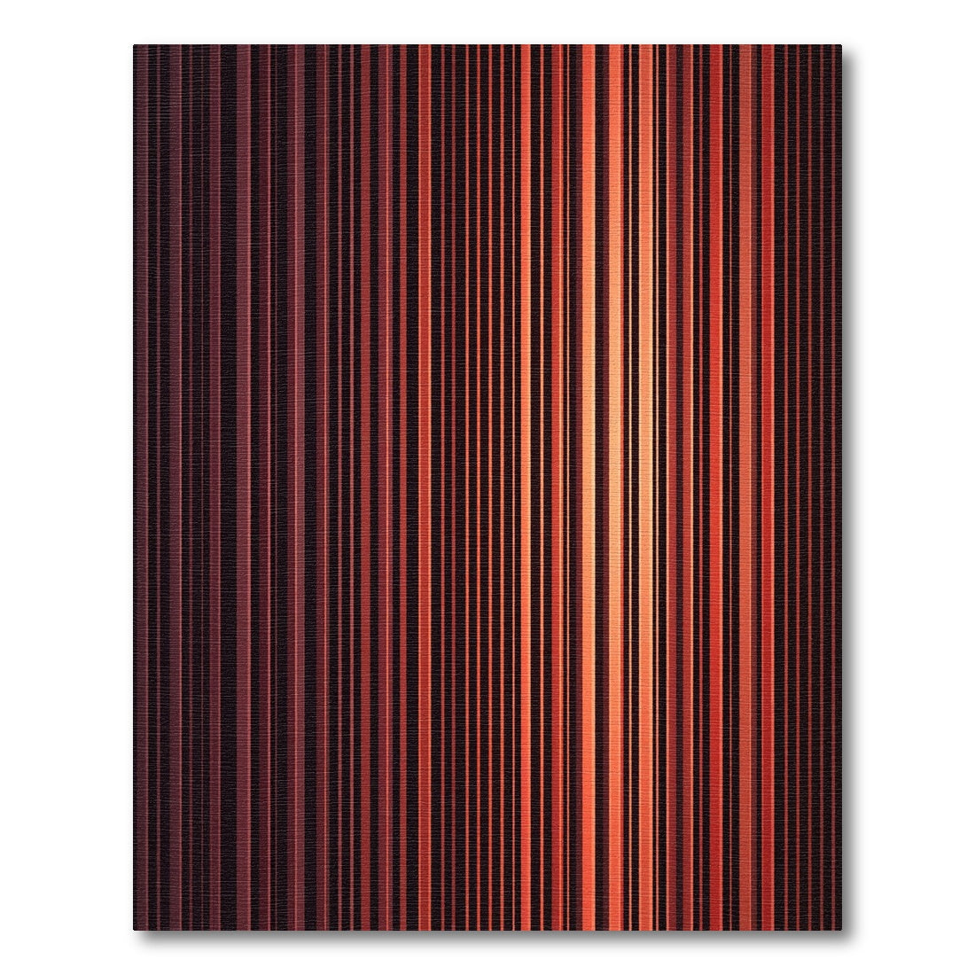 Warm Amber Vertical Stripe Rug
