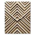 Neutral Wood Grain Chevron Geometric Rug