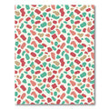 Abstract Terrazzo Peach Teal Confetti Mosaic Rug