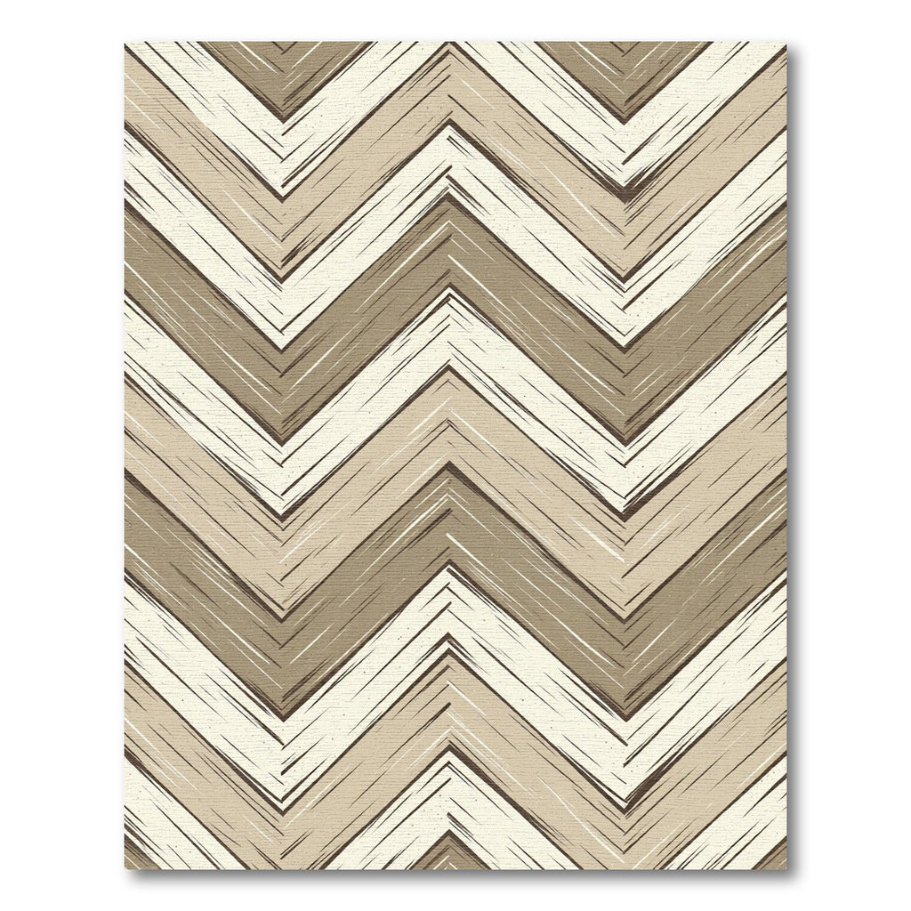 Earthy Tones Textured Chevron Rug