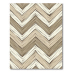 Earthy Tones Textured Chevron Rug