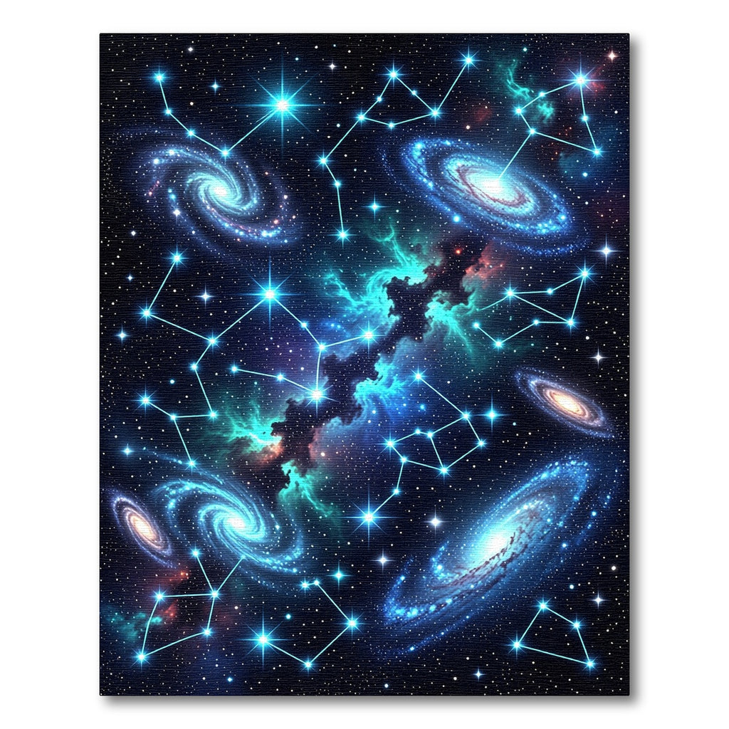 Cosmic Nebula Spiral Galaxy Starfield Rug