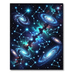 Cosmic Nebula Spiral Galaxy Starfield Rug