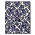 Lavish Blue Floral Damask Background Rug