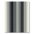 Modern Stark Black and White Stripe Rug