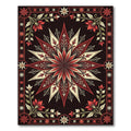 Grand Starburst Floral Medallion Borders Rug