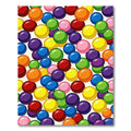 Vibrant Multicolored Polka Dot Celebration Rug