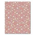 Blush Pink Abstract Terrazzo Speckled Wallpaper Rug